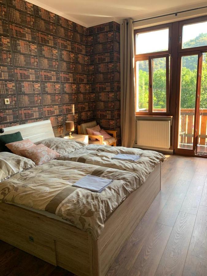 Hotelzimmer Im Alten Reihenhaus Auf Der Stadtmauer Bacharach Exteriör bild